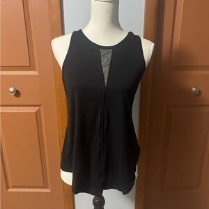 ZYIA Black Mesh Detail Tank Top